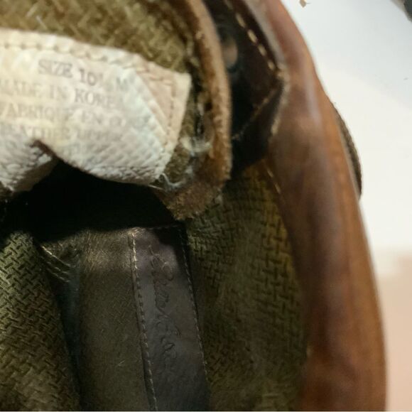 Eddie Bauer Mens Ankle Boots Brown Leather  Lace Up 10.5 M - Picture 11 of 15